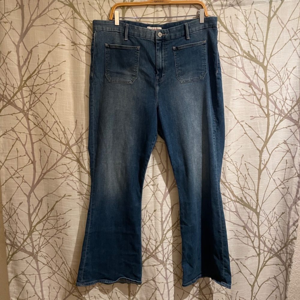 Lucky Brand Early 2000s  Vintage  High Rise Stevie Flare Jeans SZ 20